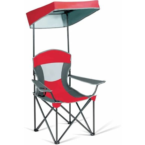 Chaise de camping Pivote à 360°C fauteuil de pêche pivotant plage pliante 