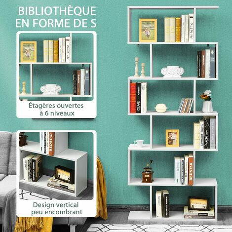 Vente Étagère pour livres - Bibliothèque verticale 60 cm - Lot de 6