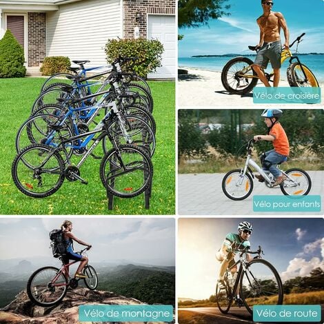 Range vélo, râtelier vélo, support, sol, mur & plafond