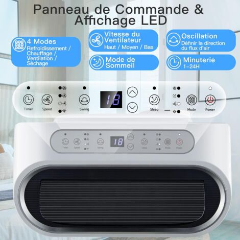Test du climatiseur mobile silencieux Midea 9000 BTU