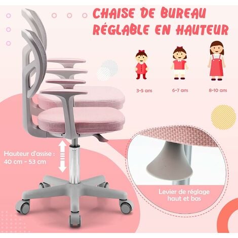 Chaise Licorne de Bureau Petite Fille - Wahson - Hauteur Réglable