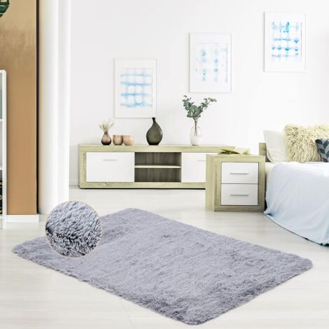 Tapis Shaggy Extra Doux - 4,5 Cm D'épaisseur - Pour Salon Ou Chambre - Lavable En Machine - Antidérapant - Plusieurs Tailles Et Couleurs