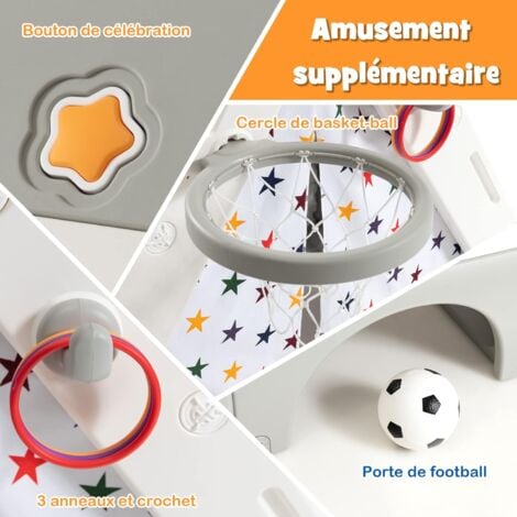 Ballon De Football Et Porte Sur Un Livre Blanc Ouvert Illustration