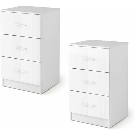 Costway – Caisson de bureau 2 tiroirs – Rangement documents A4 – Dimensions 37 x 34 x 66,5 cm – Construction en bois d'ingénierie blanc