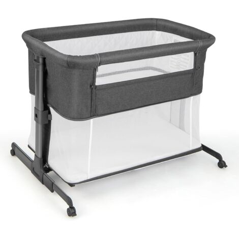 Lit De Camp Pliable 2 En 1 – Hauteur Réglable, Poids 150 Kg, Léger Avec Sac De Transport