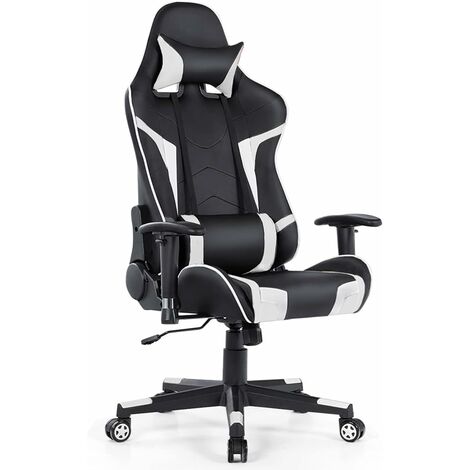 Fauteuil De Bureau Ergonomique Avec Dossier En Mesh - Réglable, Inclinable à 130°, Accoudoirs 3D - Gris, Supporte 150 Kg