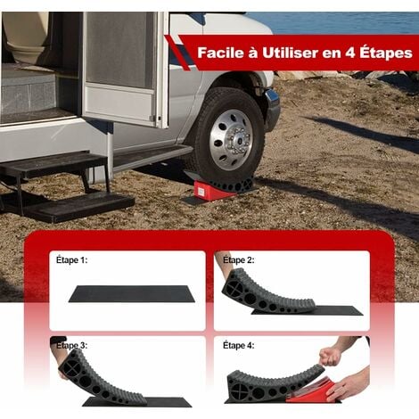 Cales Quattro MILENCO V3 avec sac pour camping-car, caravane, fourgon