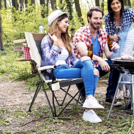 Chaise Pliante De Camping – Fauteuil Ultra Léger Avec Housse De Transport – Neuf
