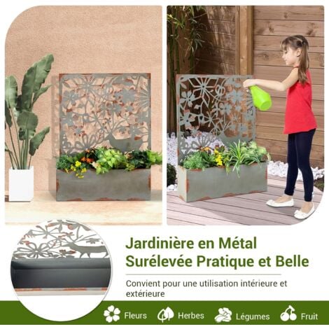 Jardinière murale – Vert metal