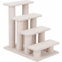 Costway Escalier Pour Chat Escalier Animal Marches Grimpeur Pour Chat Centre D Activites Chat 60 5 X 40 X 60 Cm Beige 4 Etages En Cachemire