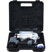 COSTWAY 2en1 Agrafeuse/Cloueuse �� air comprim�� pneumatique Convient pour clou 10-50mm avec mallette et accessoires