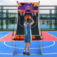 Global Gizmos – Panier De Basket-Ball Pour Enfants Avec 2 Balles Et Pompe Incluses 86 X 46 X 139 Cm