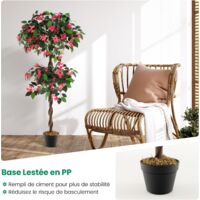 Plante Artificielle COSTWAY 90cm - Arbuste Buis En Pot - Décoration Intérieur/Extérieur