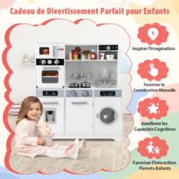 Cuisine Enfant En Bois Avec Lumières Et Sons - Jeu D'imitation Réaliste Pour Fille Et Garçon Dès 3 Ans - 7