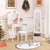 Coffre à Bijoux Organisateur Enfant Armoire à Bijoux Enfant COSTWAY Avec Miroir - Motif Licorne, Rangement Organisé, Fixation Murale Incluse Coffre à Bijoux Organisateur Enfant Armoire à Bijoux Enfant COSTWAY Avec Miroir - Motif Licorne, Rangement Organisé, Fixation Murale Incluse