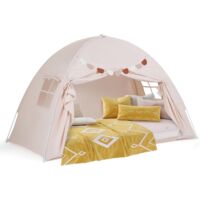 TENTE DE LIT Tente pour Les Filles, Tente Enfant avec Design Rideau