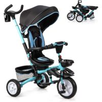 Costway Tricycle Evolutif Pour Enfant 6 En 1 Siege Twist 360 Avec Housse De Pluie