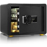 COSTWAY Coffre-fort de Sécurité Électronique avec Clavier Numérique, 2 Clés,Système d'Alarme,40 x 30 x 31 CM (L x l x H)