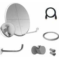 Amplificador m/ástil 40 dB UHF-UHF LTE Tecatel AMP-LTE405F Color Blanco