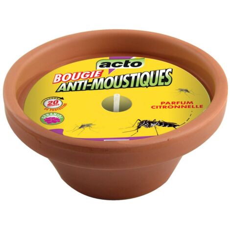 Bougie Citronnelle Géraniol en Pot de Terre Cuite: Élégance et Protection (1/5)