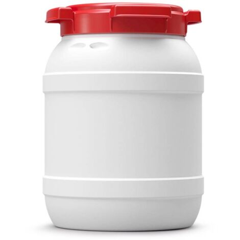 Multitanks – Fût alimentaire 6 litres en polyéthylène HDPE – Ouverture à vis 136mm – Étanchéité optimale avec joint en caoutchouc – Pour stockage sécurisé