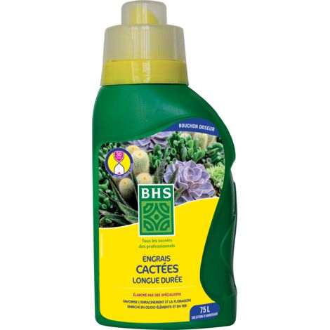 Engrais Liquide Spécial Cactées BHS ECA300 - Flacon de 300ml - Favorise Croissance et Floraison (1/2)