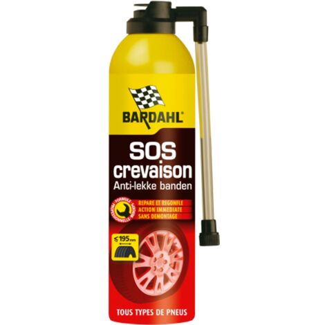 Solution D'urgence Crevaison Motocyclette Bombe Anti-crevaison Moto Et Scooter Lub'ster - Répare Et Regonfle Temporairement Un Pneu Crevé Sans Démontage, 300 ML