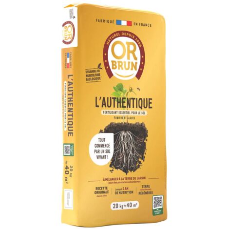 Authentique Fertilisant Or Brun 20 kg : Amendez durablement votre jardin