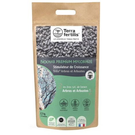 Fertilisant Arbres & Arbustes Mycorhizes + Biochar Sachet 2.5 kg