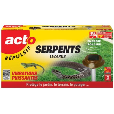 Répulsif Solaire à Vibrations pour Serpents et Lézards ACTO