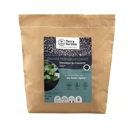Biochar mycorhizé Trilis 5 kg – granulométrie 2-4 - Fertilité naturelle et croissance renforcée