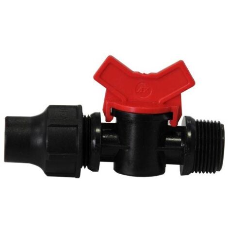 Mini vanne Filetée 3/4''- Raccord tube basse densité 20mm