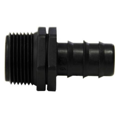 Embout mâle cannelé 20mm x 3/4''