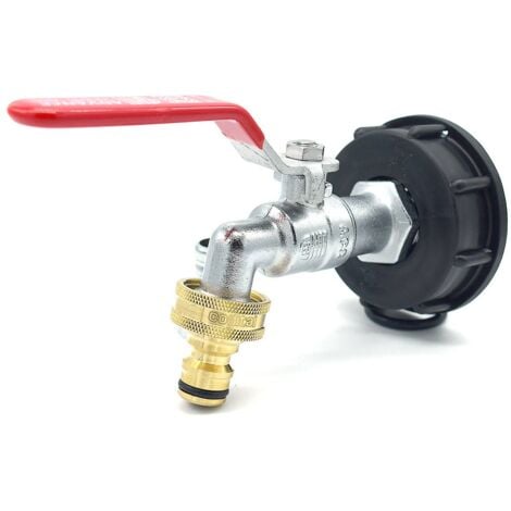 Raccord robinet en laiton chromé sortie raccord rapide