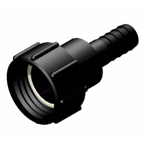 Raccord femelle 2" S60x6 - male cannelée droit Ø 25mm (1/4)