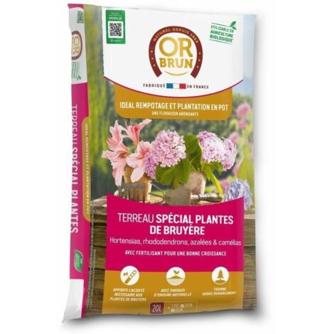 Terreau spécial plantes de bruyere - OR BRUN - OBRTSPDB20N - 20 L
