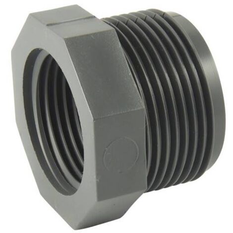 Réduction simple Male / Femelle en PVC PN16 Ø A: 1''1/4 Ø B: 1''