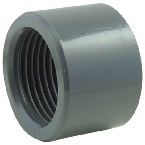 Réduction simple Male/Femelle en PVC PN16 Ø A: 50mm Ø B: 1''1/4