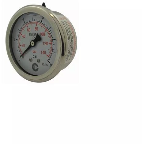 Mini manomètre basse pression à filetage 1/4 manomètre à Double cadran, jauge  pression l'air l'eau, 0-15psi/ 0-1bar - AliExpress
