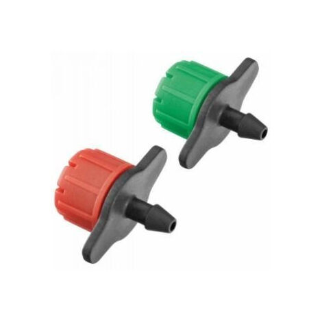 Goutteur réglable grand débit 0-70 L/H  pour micro irrigation - vert