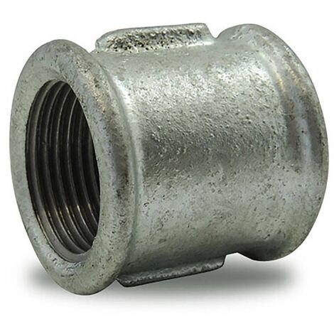 Mamelon femelle/femelle en fonte malléable galvanisé 3/4'' (1/2)
