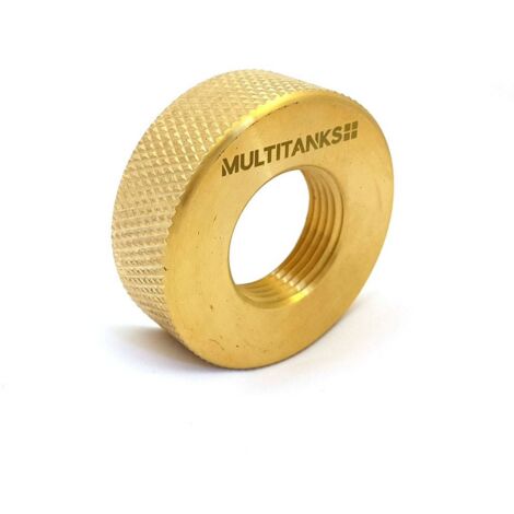Bouchon femelle S60x6 - femelle 1 pouce en laiton (1/3)