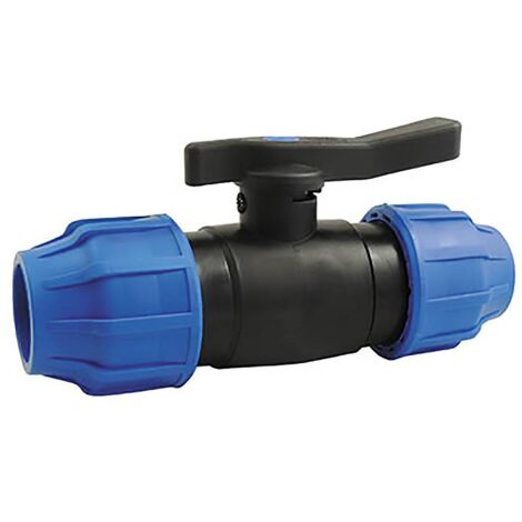 Vanne à compression antigel basses températures (-15°) pour tubes PE / PPR 40mm
