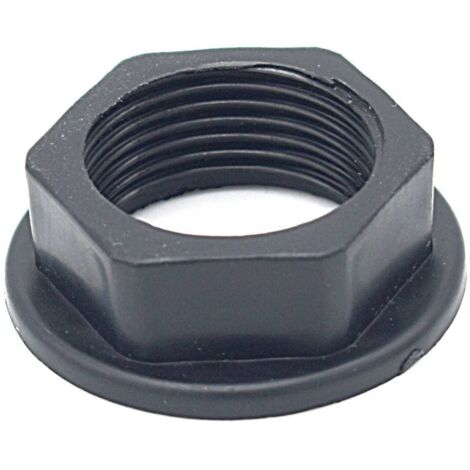 Contre écrou femelle à plateau en PEHD 3/4''