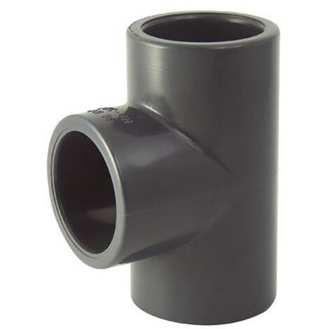Té égal 90° F / F / F en PVC à coller 75mm