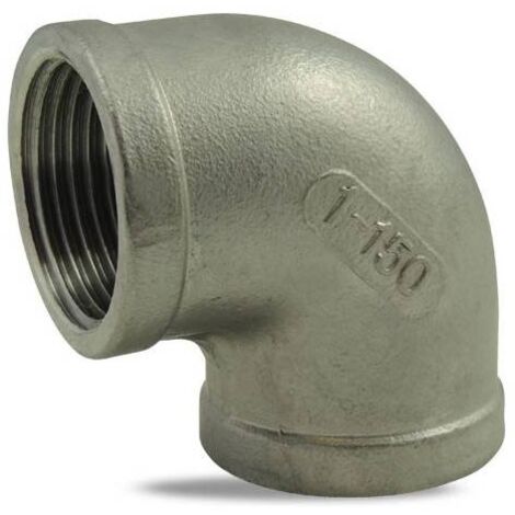 Coude 90° femelle/femelle en inox 316 3/4''