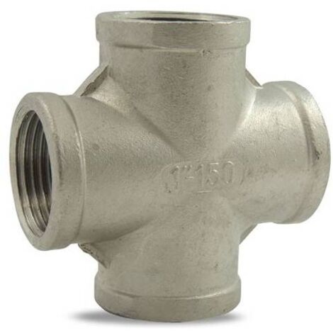 Croix F/F/F/F en inox 316 1''