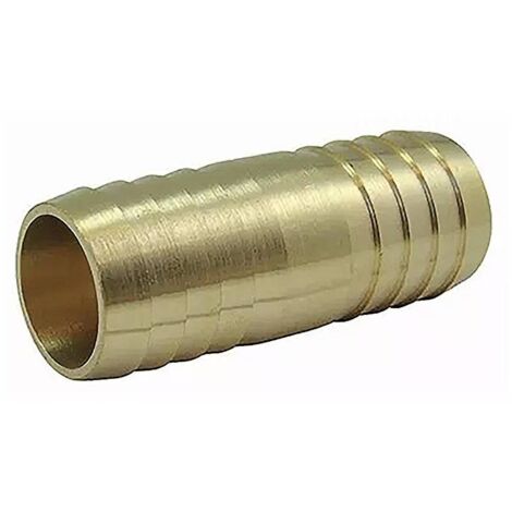 Jonction Tubulaire Cannelée Laiton PN10 - Raccord Arrosage Tuyau Souple 40mm (1/2)