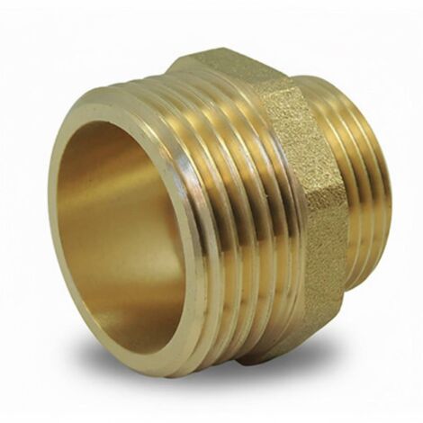 Mamelon Réduit Laiton Mâle/Mâle PN16 - Raccord Filetage Gaz Plomberie Ø A: 1/2'' Ø B: 3/8'' (1/3)