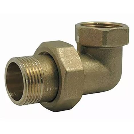 Raccord union coudé male / femelle en laiton 1'' (1/2)